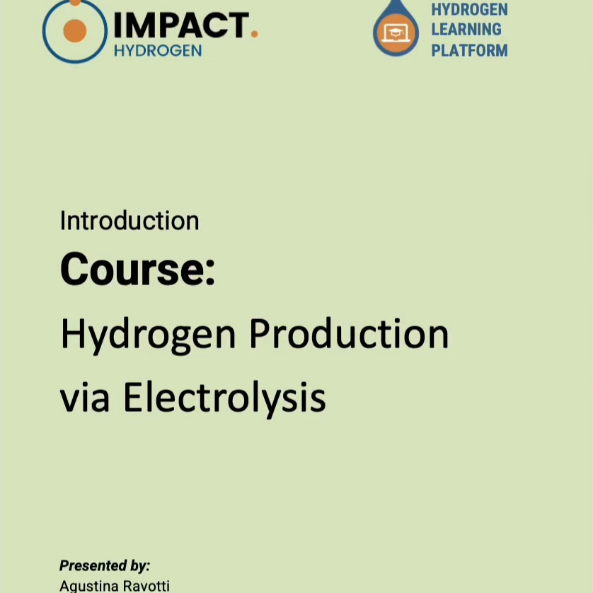 HV2030 - Hydrogen Production via Electrolyzers